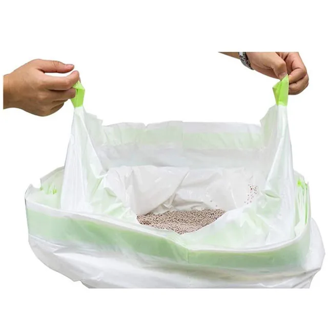 Drawstring Cat Litter Box Liner Cat Waste Bag