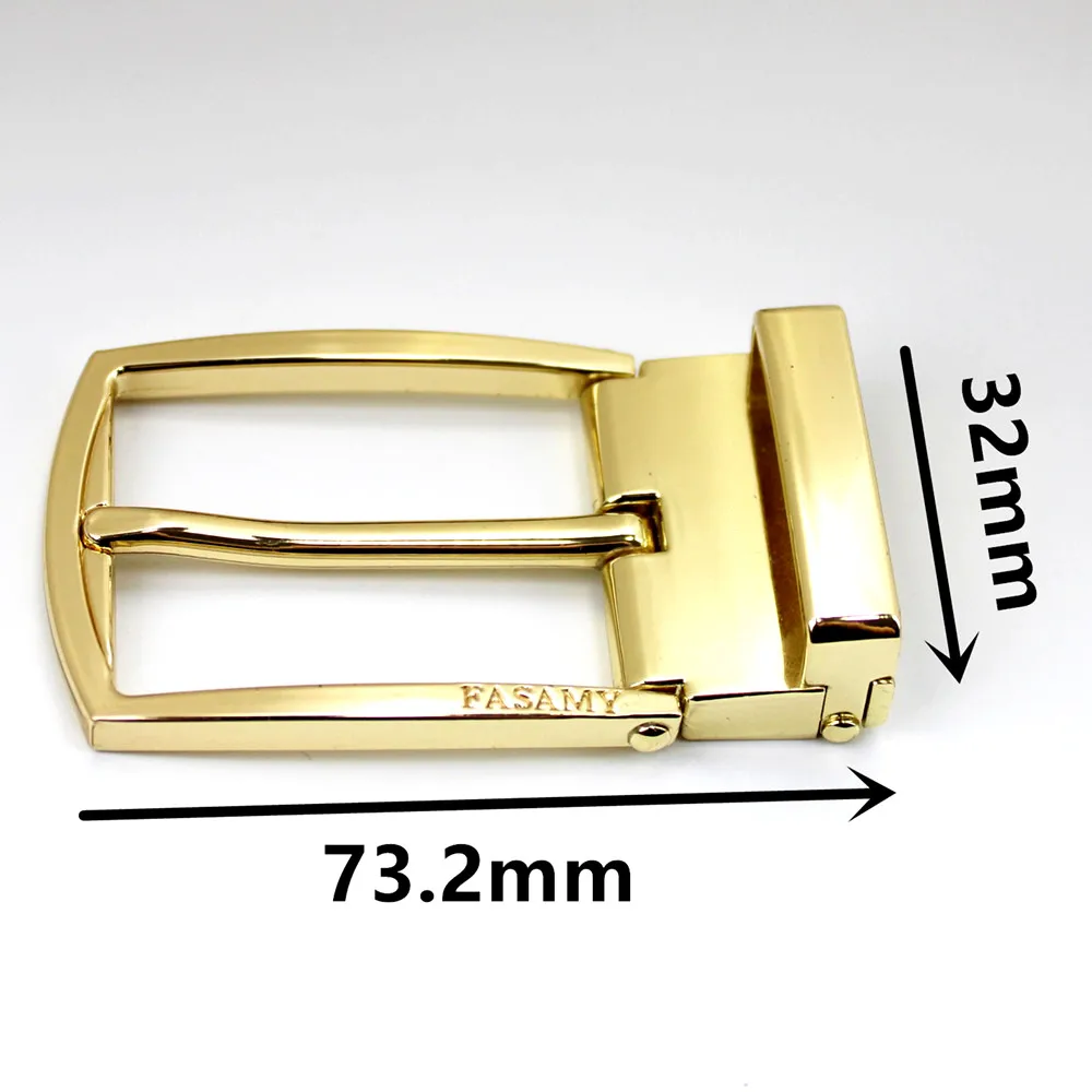 Custom Gold color Ratchet Clip Pin Belt Buckle Manufacturers