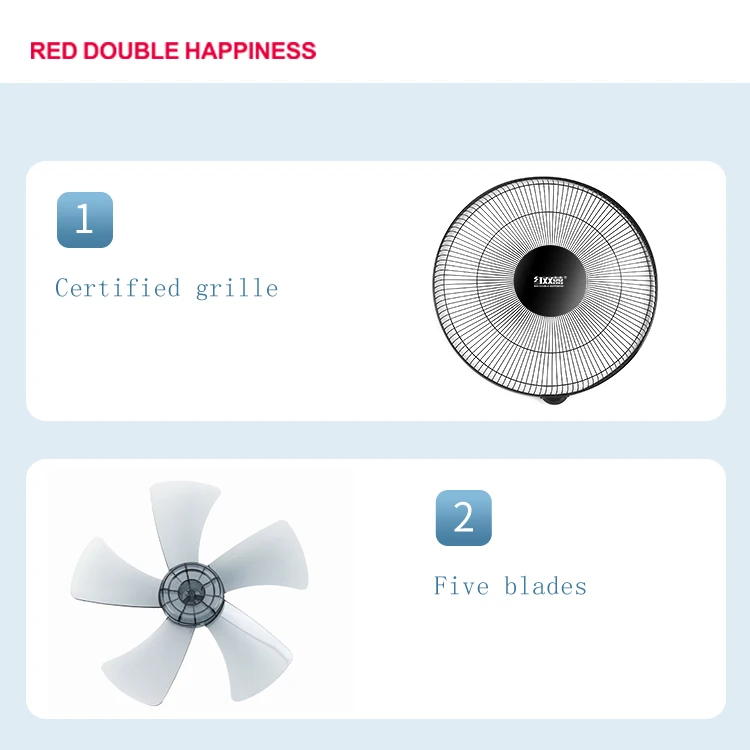 High quality 16 inch wall mount modern wall fans with remote control