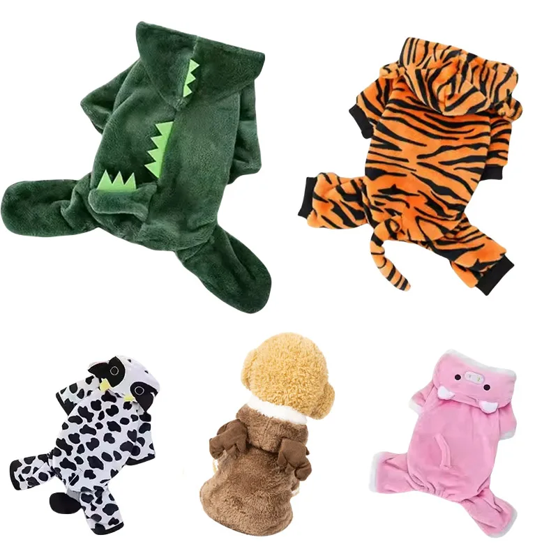 New Design Pet Dog Clothes Soft Warm Fleece Dogs Jumpsuits Pet Clothing for Pet Hoodies Chihuahua Yorkshire Costume Coats