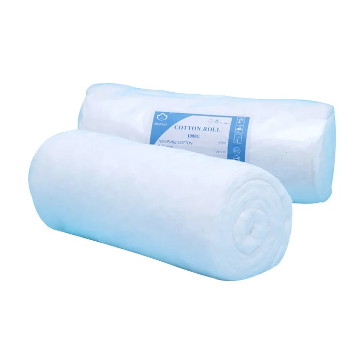 
High Absorbent Medical Cotton Roll White Wholesale Surgical Cotton Wool Roll 