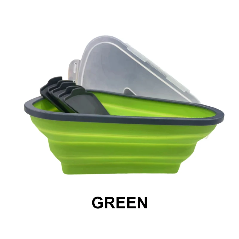 Reusable Pizza Storage Container Collapsible Silicone Pizza Container Pizza Storage Container