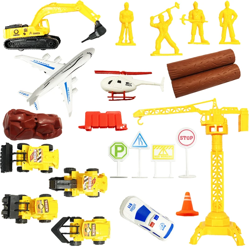 Other Vehicle Tools Plastic Push Car Engineering Vehicle Toy Truck Diecast Toys Model Car For Kids