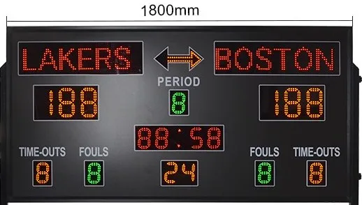Hot Selling 800*600*75mm High Quality Electronic Basketball Football Scoreboard Portable Scoreboard Digital Scoreboard
