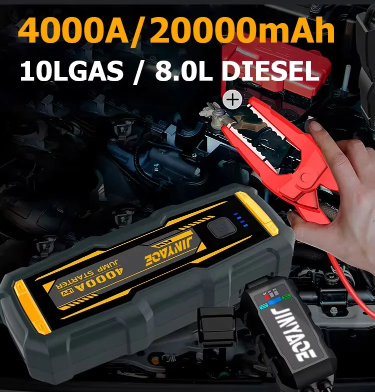 New Emergency 12V 2000A 4000A 6000A Multi-function Battery Boosters Jump Pack Car Jump Starter Power Bank For Vehicles