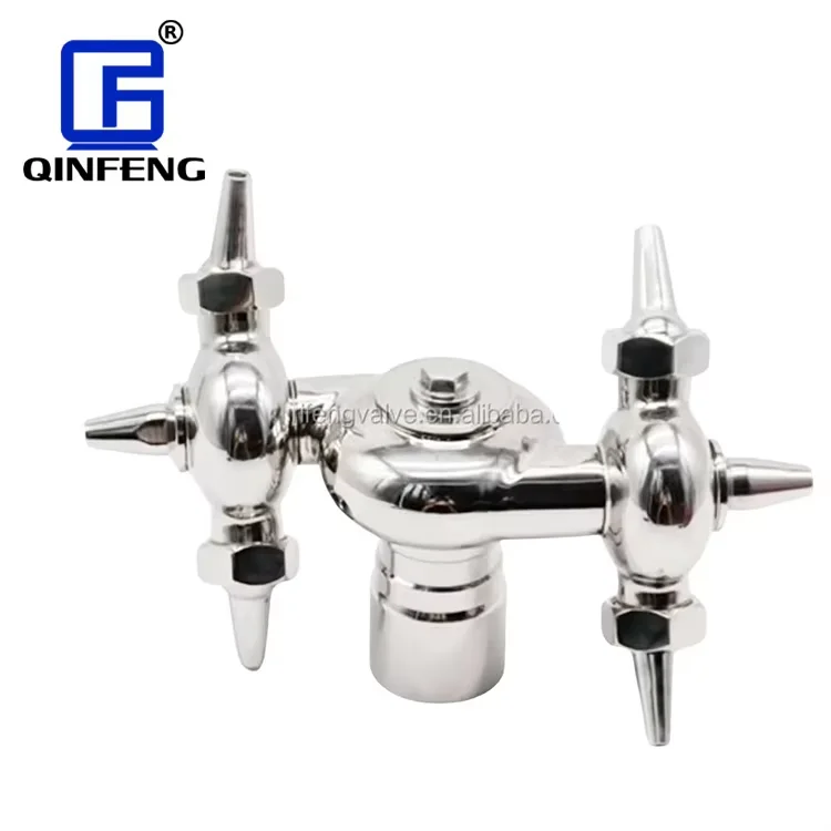 Qinfeng Sanitary 360 Degree Rotary Spray Ball Tank Cleaning Nozzle Stainless Steel Bolted Pin Cleaning Ball