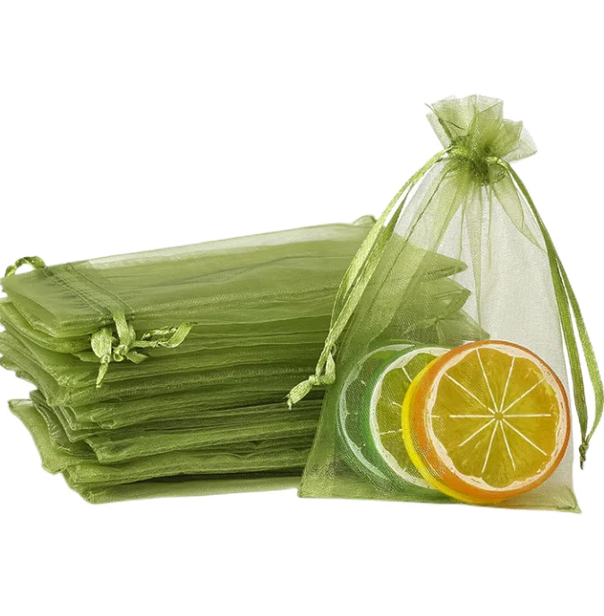 Hot sales gauze fabric bag sheer organza fabric for gift net bag