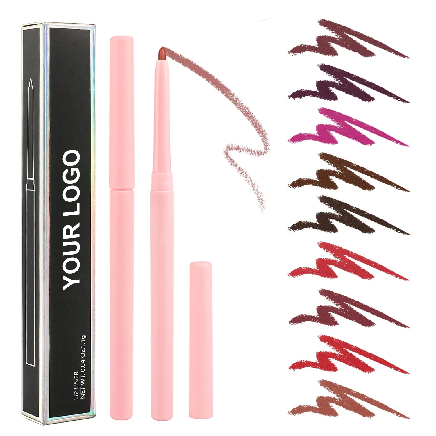New Product Pink Lipliner Private Label Long-lasting and Waterproof Roll up Lip Liner