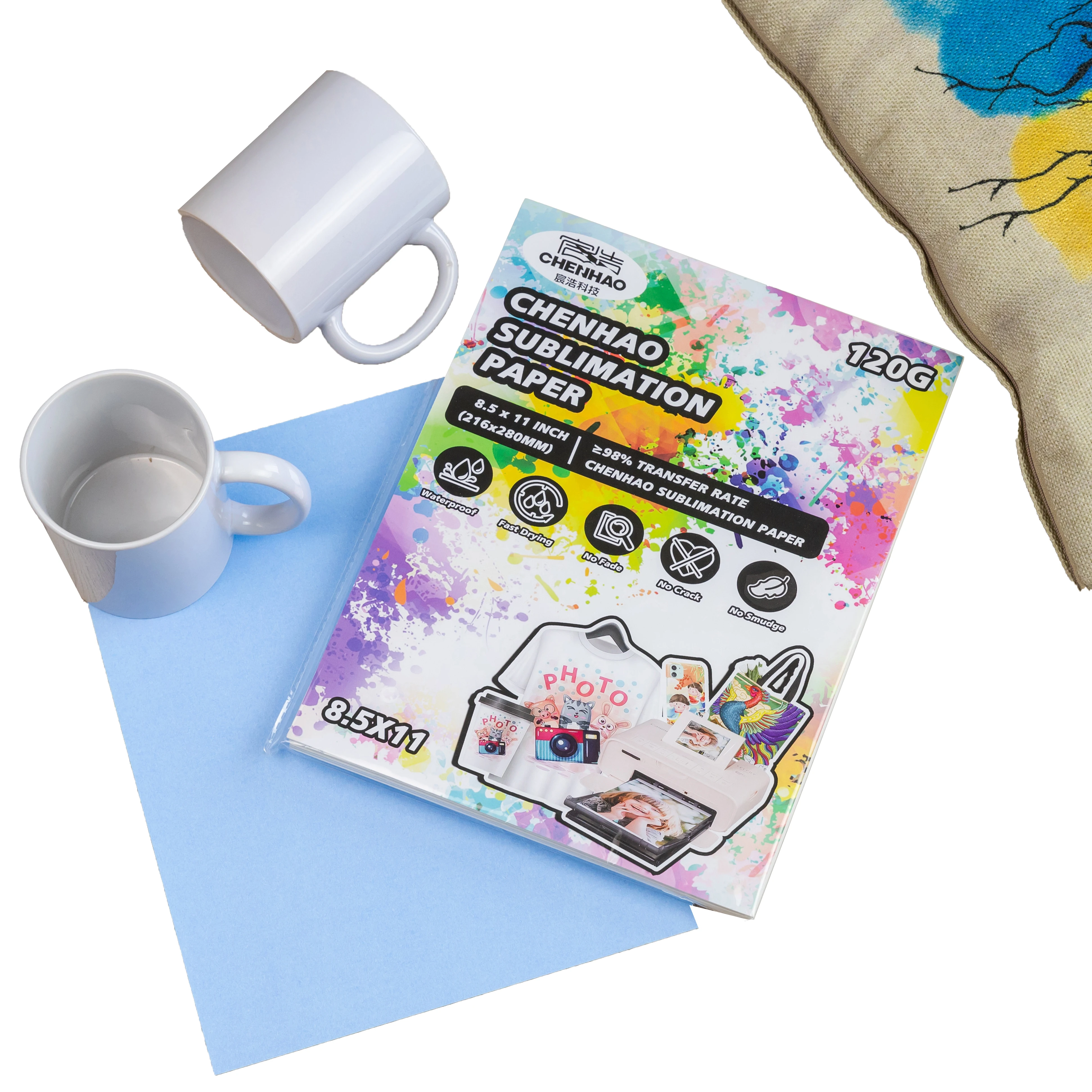 New Sublimation Mug Paper A4 Yellow 110g Dye Sublimation Paper for Mug Ceramic Sublimation