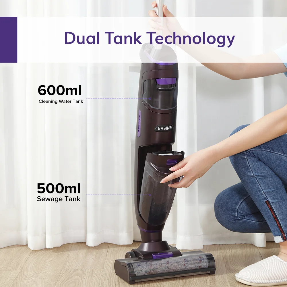 ILIFE F100 Вакуумный Швабра и мыть двойной разделены баки для жестком полу автоматическая Чистка 30 минут 3000 мАч Съемная батарея вакуумная Насадка