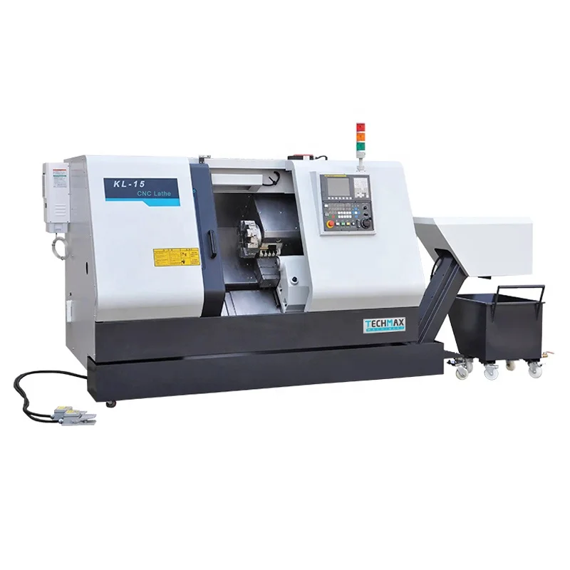 KL15 Torno High Precision Metal turning Hydraulic Power Slant Bed CNC Lathe Machine Automatic
