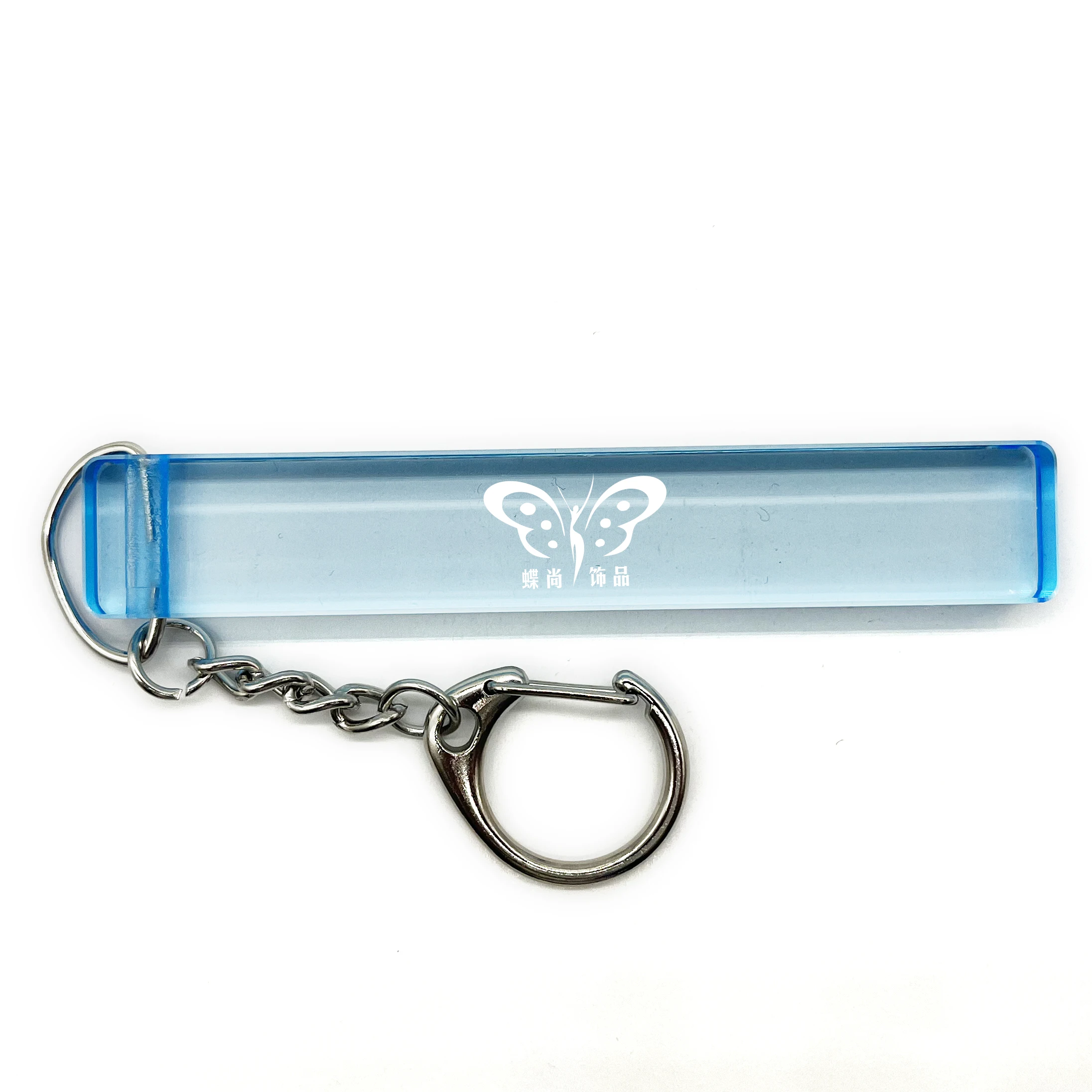 Low price acrylic keychain transparent rectangular round acrylic blanks of various shapes, acrylic keychain blanks with keychain