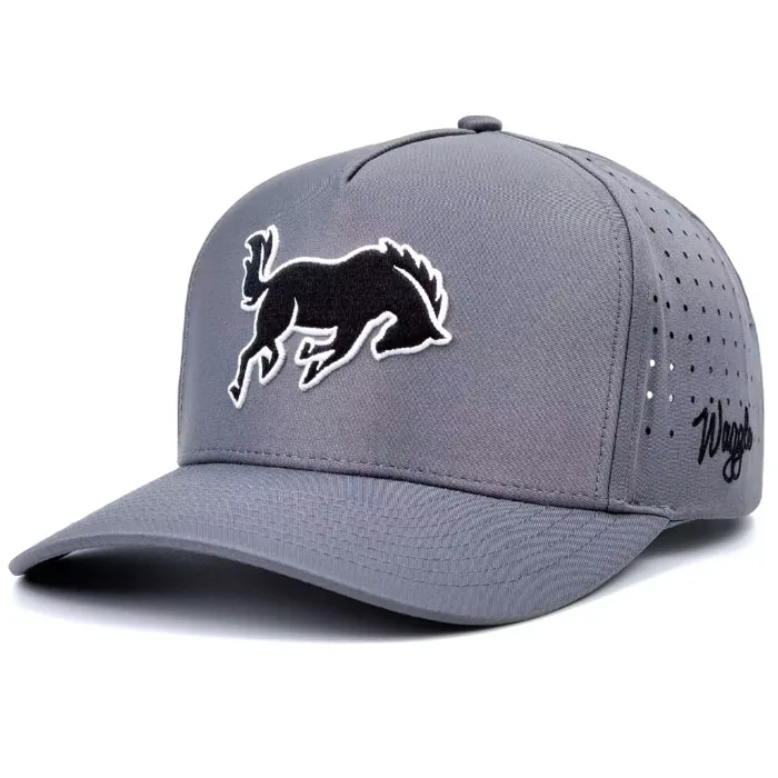 Быстросохнущая 5-панельная вышитая перфорированная шляпа с изогнутыми полями, водостойкая