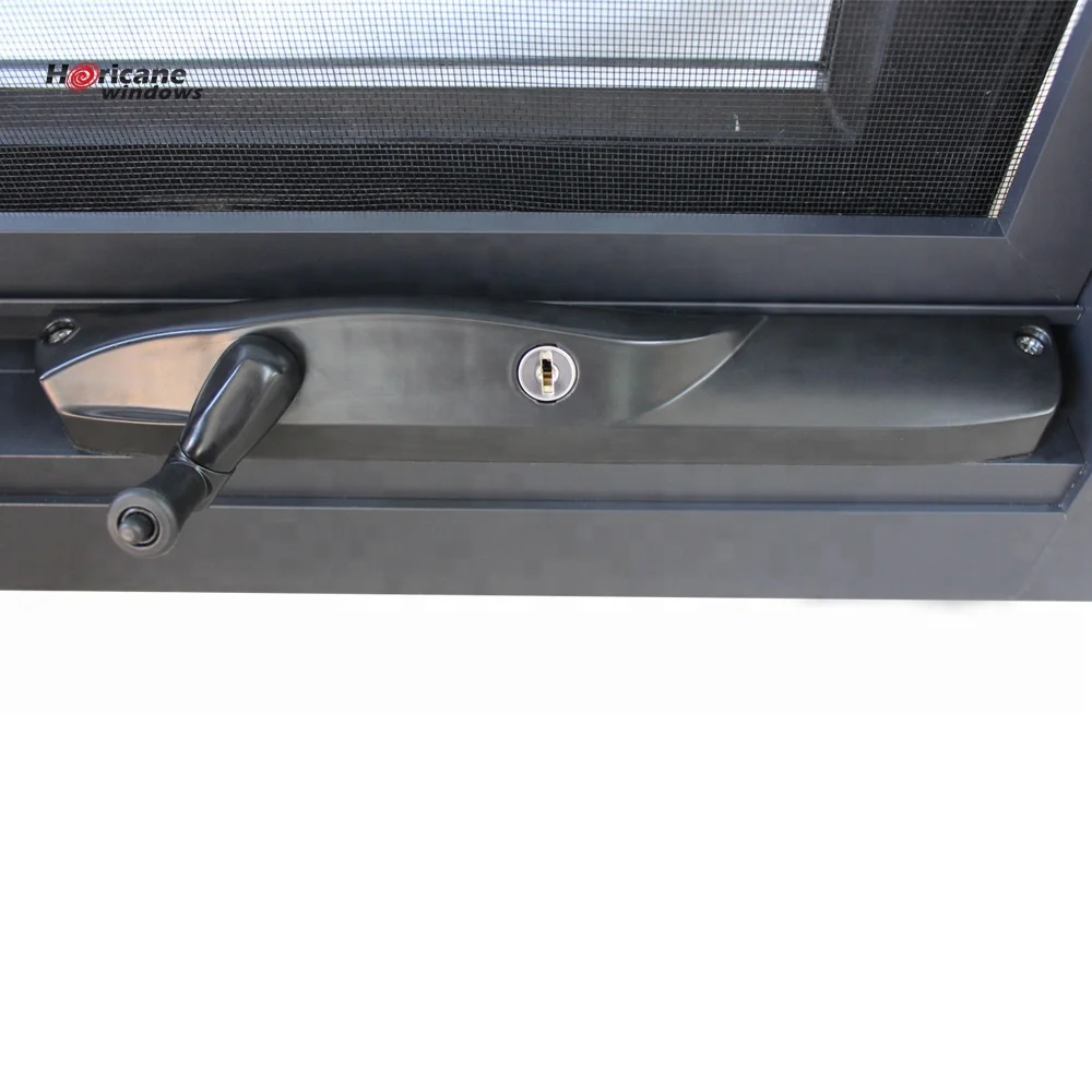 Утвержденное во Флориде окно для дома ураган вилла ручной алюминиевый тент Окно