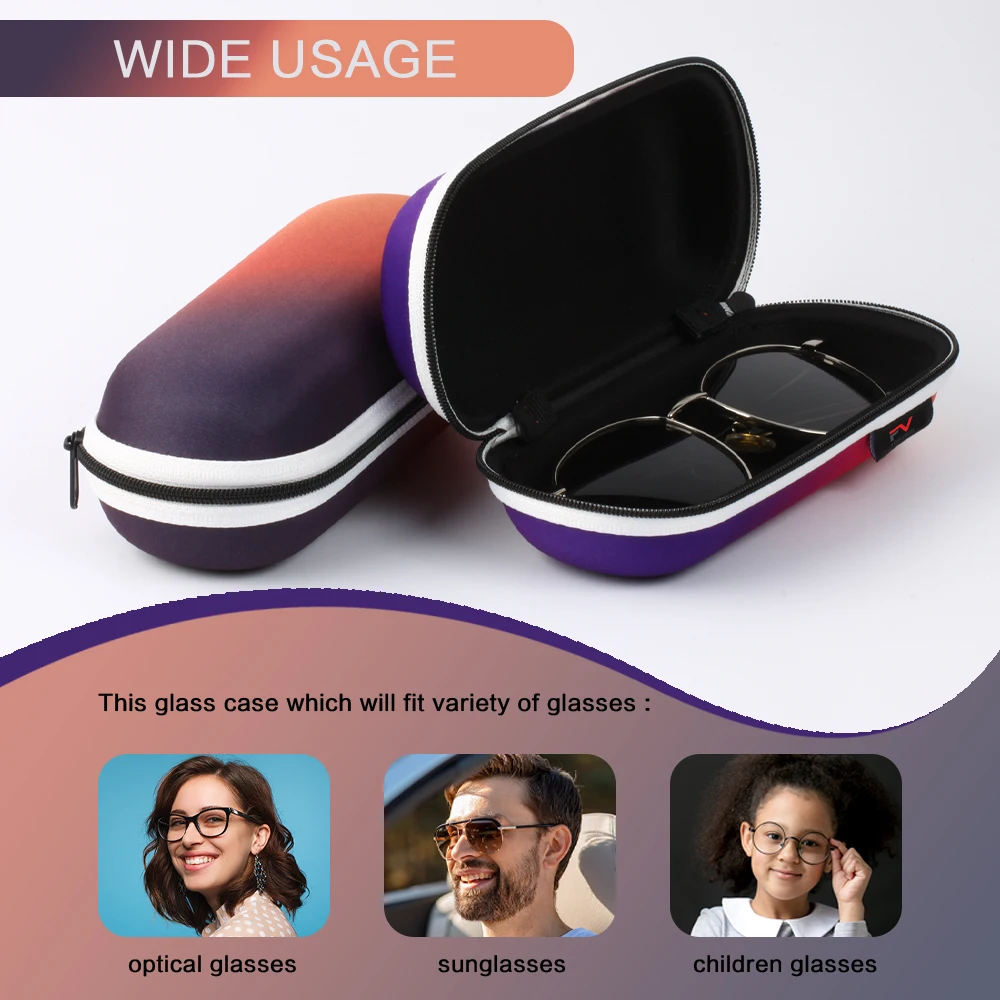 Eva Box Forvision High Quality Fabric Zipper EVA Cases sunglasses case sunglasses packaging box