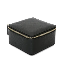 large square trinket case Earring Ear PU Leather Box Portable Jewel Case Organizer Gift Boxes Travel Jewelry Box