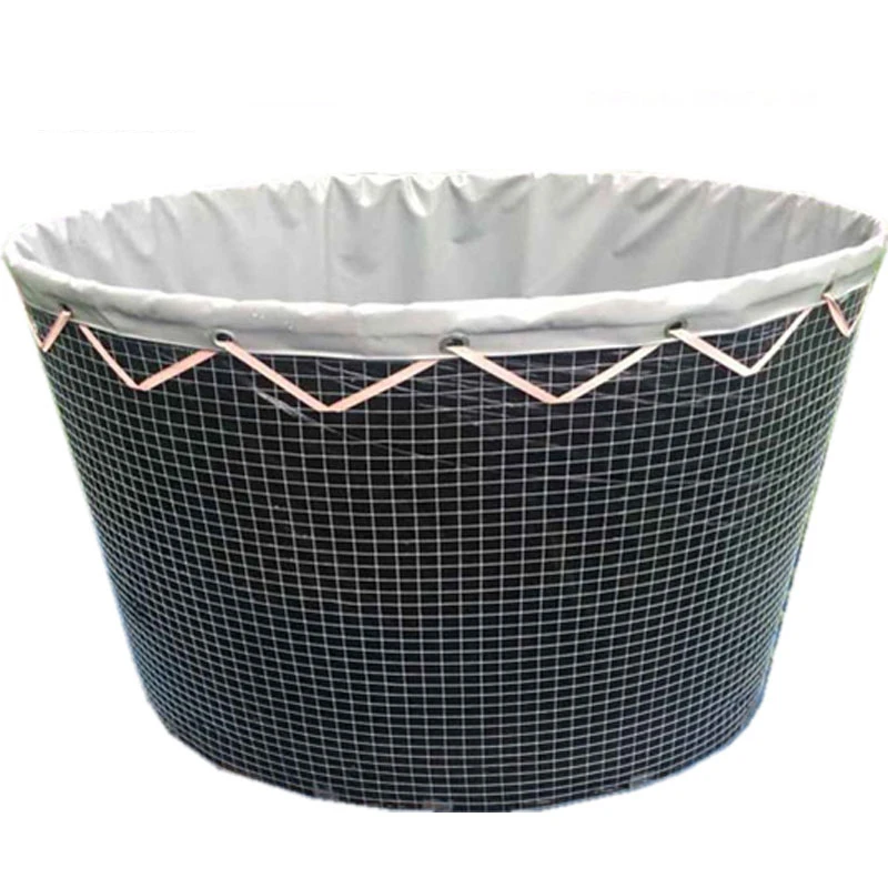 5000L Farming pond PVC customized size Outdoor Steel wire mesh fish tank Tarpaulin Equipment for Fish Raising