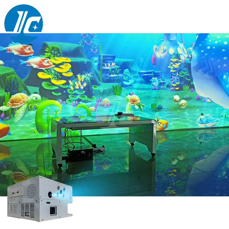 3D Interactive Touch Projector Game Screen Immersive Interactive Wall Projection