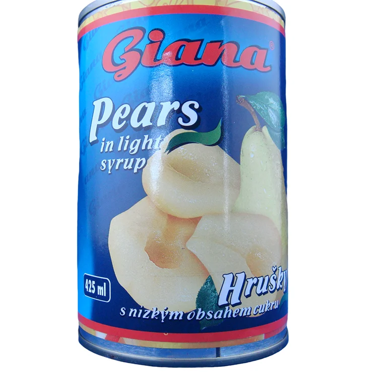Рыночная цена, высокое качество, консервированная груша Барлетт пополам в легком сиропе, 410 г 820 г