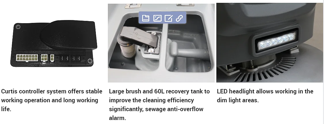 electric small commercial tile marble wood floor cleaning automatic walk behind floor scrubber machine