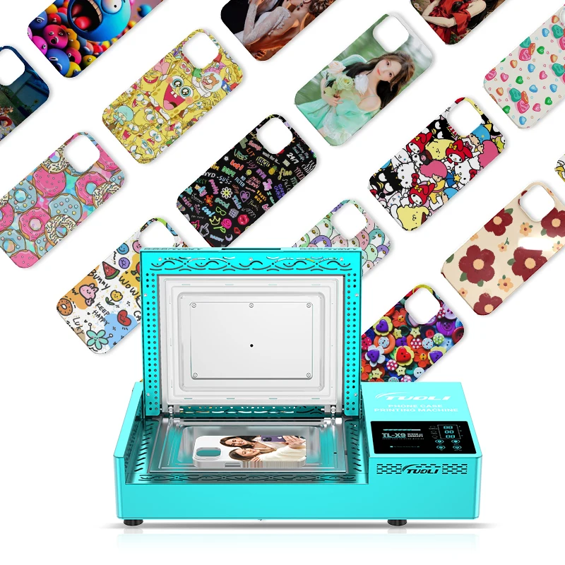 TUOLI 3D Sublimation Mobile Phone Case Printer Cell Cover Custom Personalized Making Vacuum Heat Transfer Mini Printing Machine