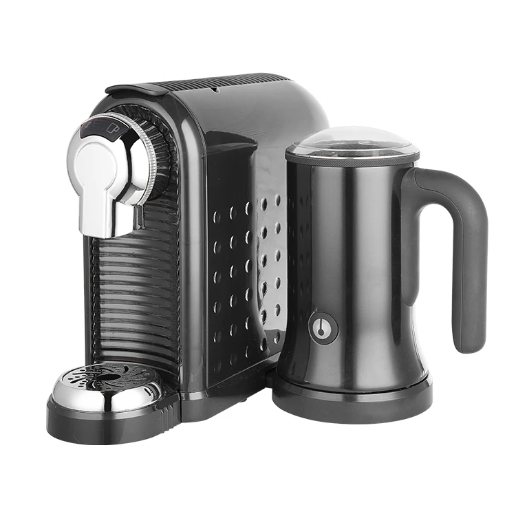Espresso and cappuccino NP capsules machine with milk frother for office