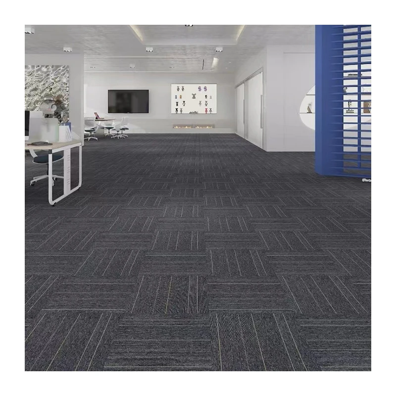 Hot Sale Decorative Bitumin Backing Square Office Tile Carpet For Commercial Spaces