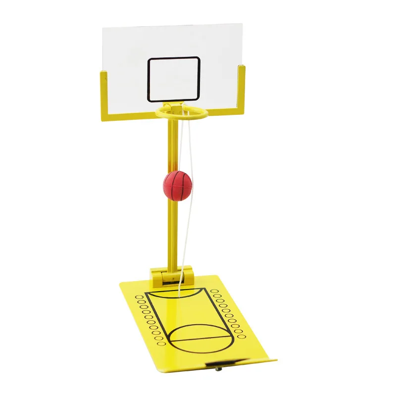 Portable Indoor Foldable Office Game Set Mini Desktop Basketball Playing Games Table Hoop Toy for Kids and Adults