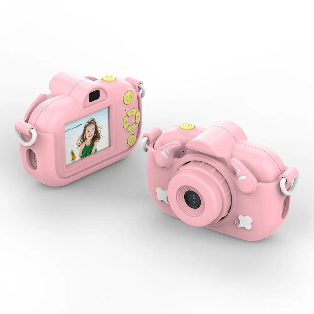 Wholesale only gift mini camara kids digital video photo camera with rechargeable battery