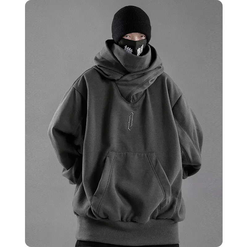 Custom ninja hoodies 100% Cotton French Terry Oversize Pullover Long Hoodie Heavy Weight Premium Designer Men Hoodie
