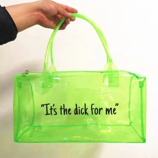 Wholesale monogram candy color spend the night duffle bag waterproof bikini travel bag pvc