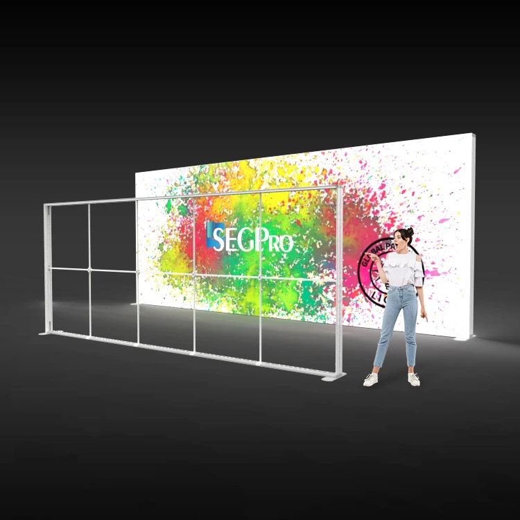 Lintel Aluminum Profile Seg Frameless Wall Fabric Lightbox Frame,Backlit Light Box Frame For Advertising