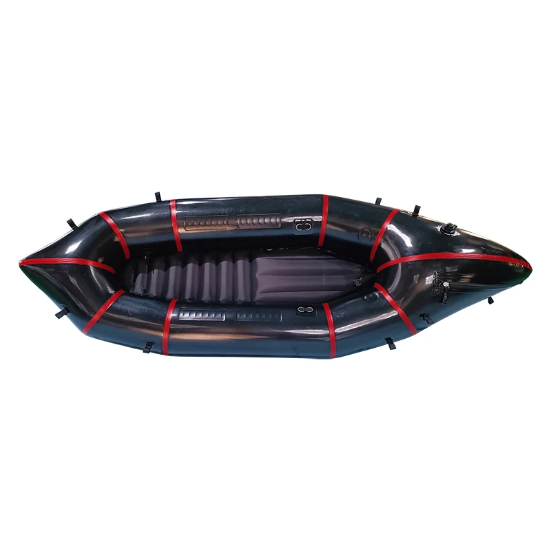 hitewater Packraft Drifting Rowing TPU Drop Stitch Hull Drop Stitch Floor Sport Style Inflatable Kayak Lake Outdoor Grade 4