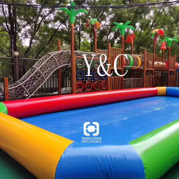 Outdoor inflatable water game pool for kids amusement park