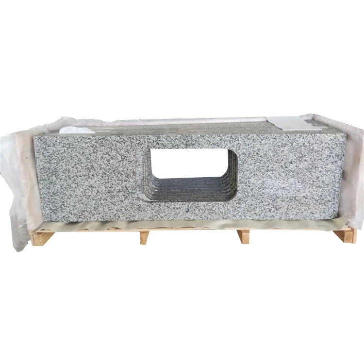 Comfortable New Design 2024 Best Selling Lm-T-18 Granite Silver Snow Kitchen Countertopvanity Top For Toilet