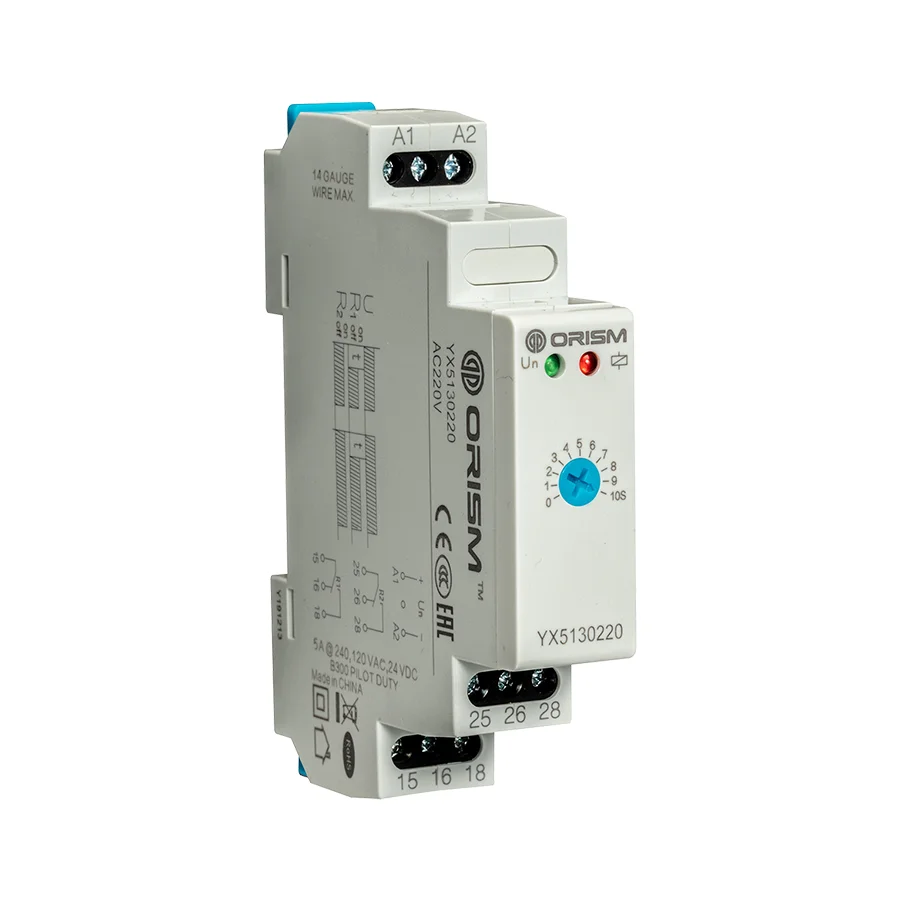 
Factory Direct YX5130 5A AC110V Omron Time Off Delay Timer Relay 12V DPDT High Voltage On and Off Time Delay Relay 