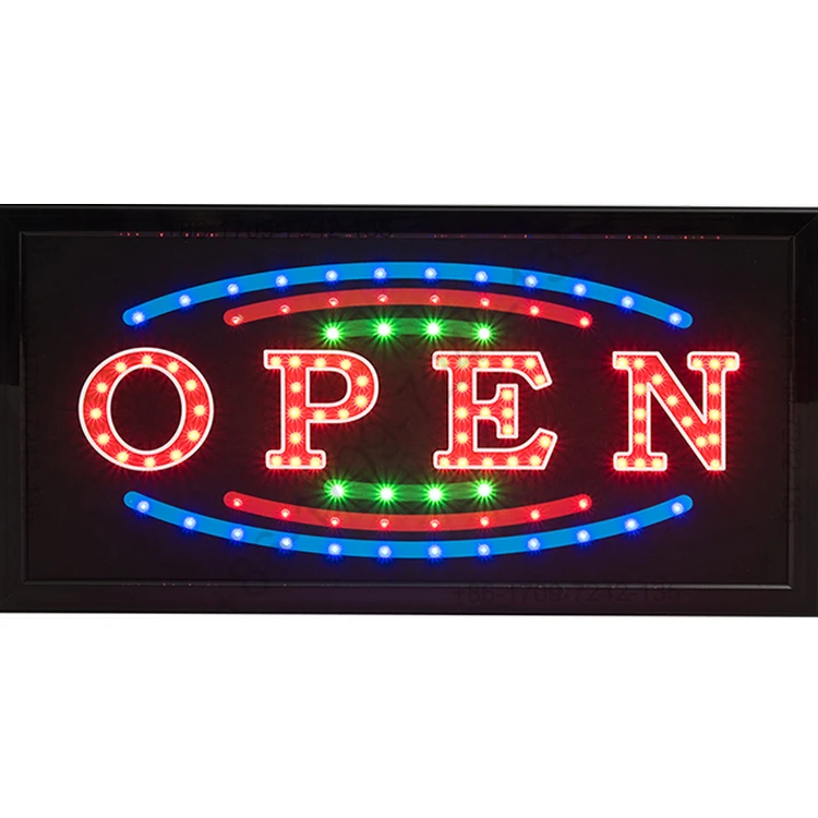 Manufacture Wholesale Led Custom Sign Nano Light Signage OPEN Sign Custom Colorful Photo Paper Led Signs