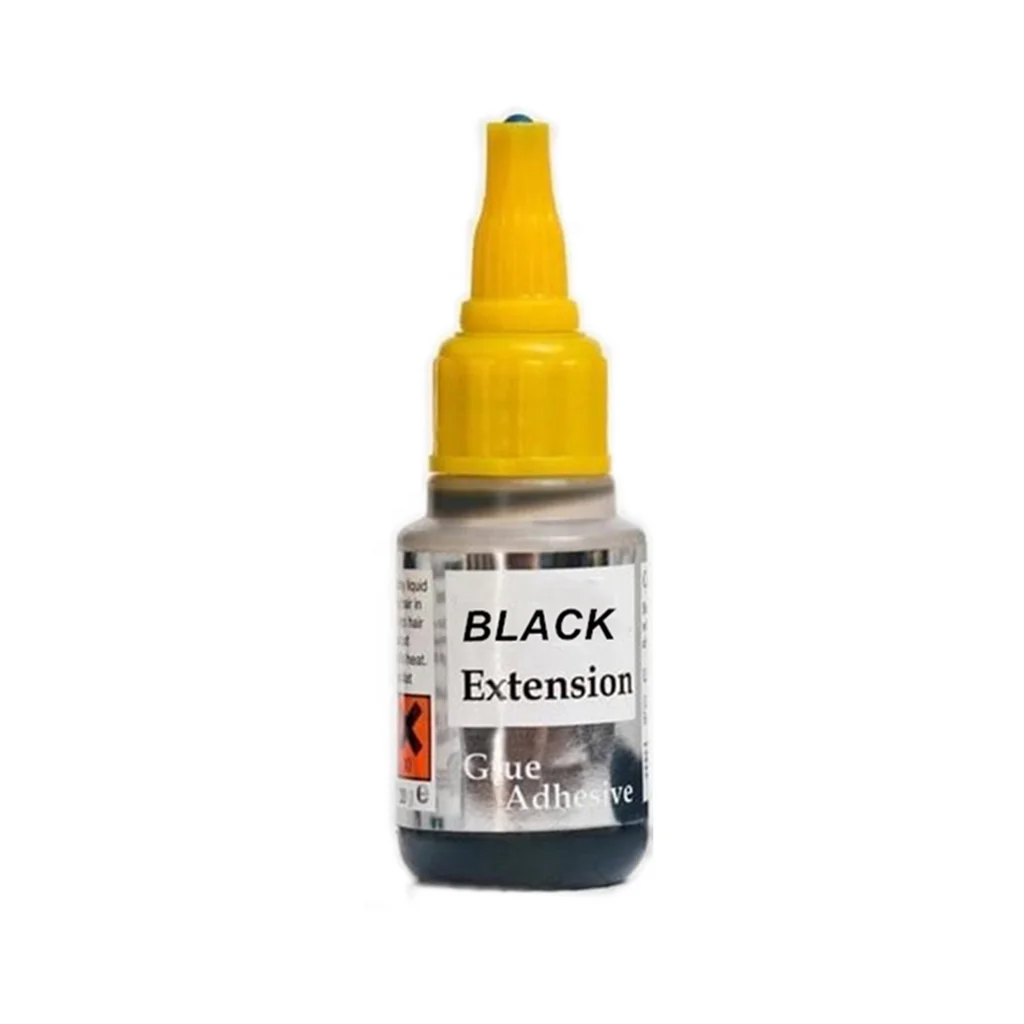 
Ice hair extension adhesive black glue and gel with activator, private label OEM factory 