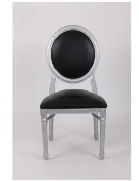 Modern design Luxury shiny gold pp resin popular dining chair ghost wedding louis chair