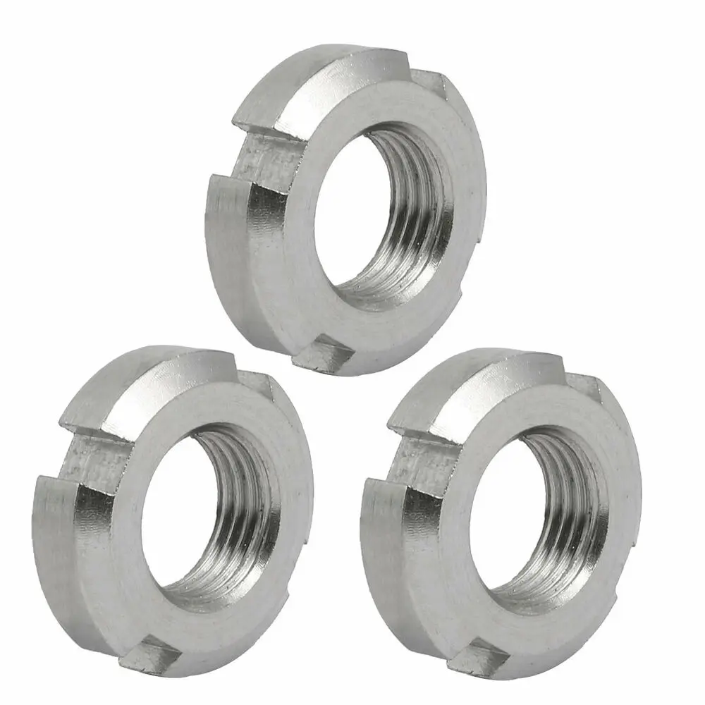 DIN981 Stainless Steel SUS316 Slotted Round Lock Nut