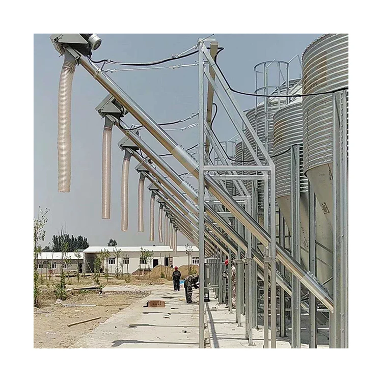 Factory direct high quality manufacture All steel structure base grain storage silo Feed silo with conveying system