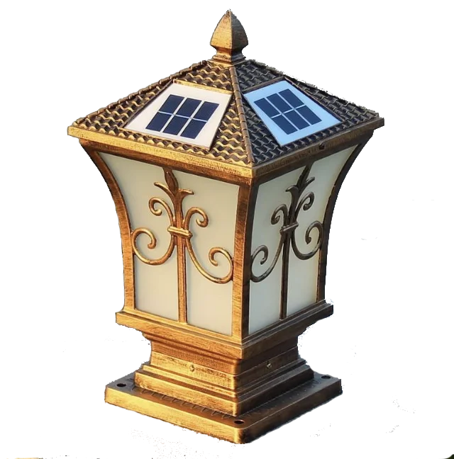 
Wholesale European Modern Gate Solar Light IP65 Remote Control Solar Powered Garden Light 