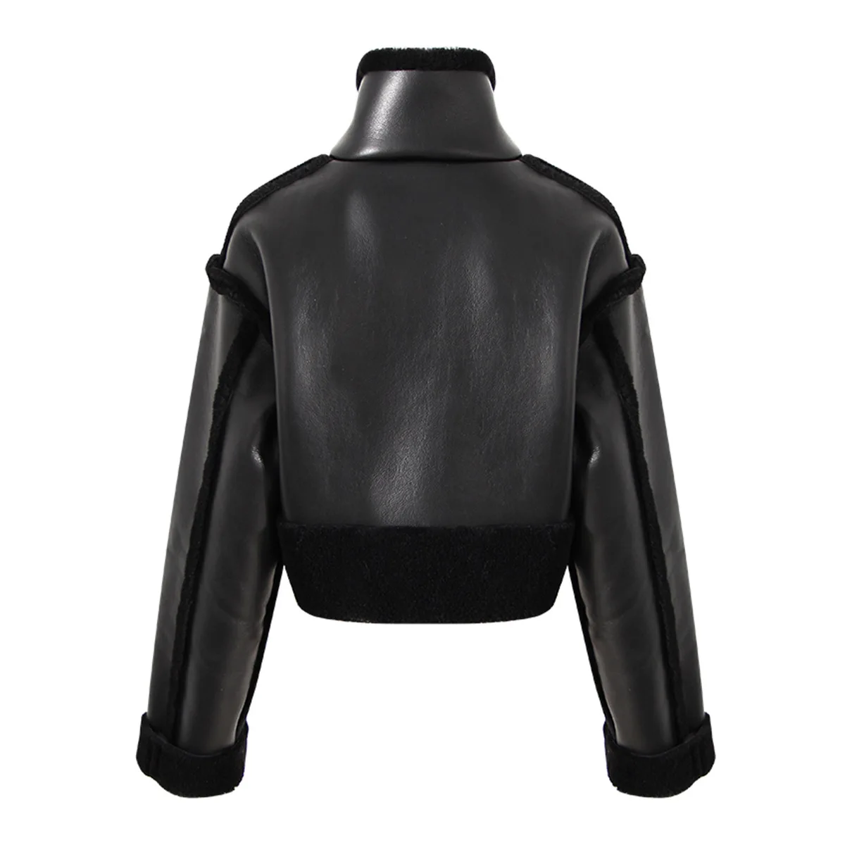 Winter Jacket Slantingwoolccasualmen Winter Coat Fur Stand Collar Articles En Ltrendy Manteaux Winter Motorcycle Thickenedwomen