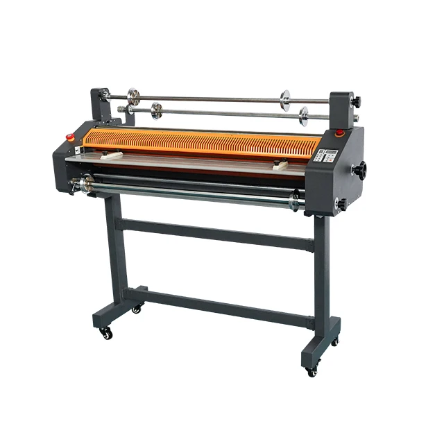 FM1100 Good Price Double Side Medium Heated Laminator Machine Anti-roll hot and cold Laminating machine For Office Home  School