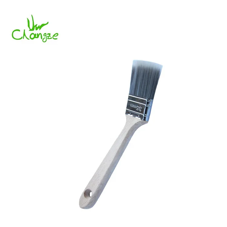 35mm wooden handle angle paint brush