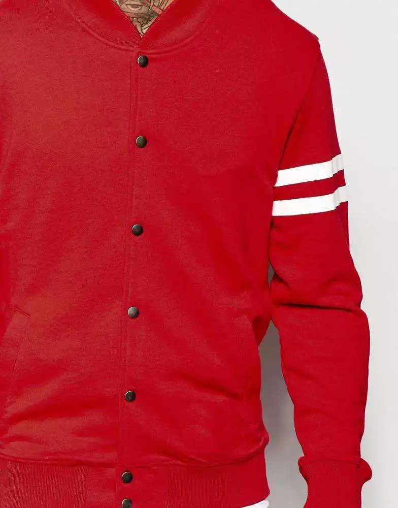 Clothing Suppliers Wholesale Cotton Red Jacket Baseball Jacket For Men