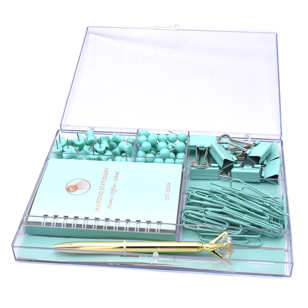 China- Manufactured Eco-Friendly Office and School Stationery Set for Gift Use Plastic and Metal Material