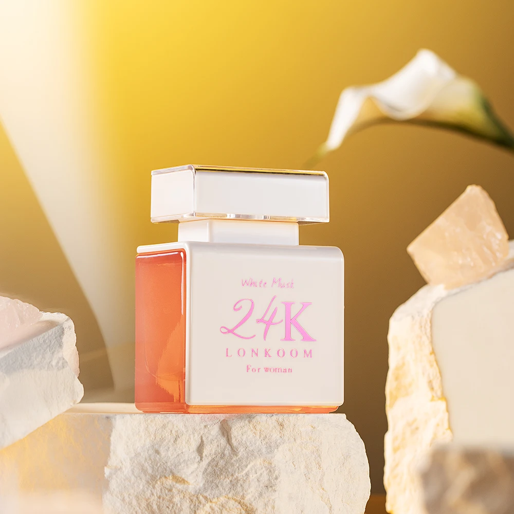 LONKOOM original perfumes 24K white musk women perfume body spray eau de parfum custom private label