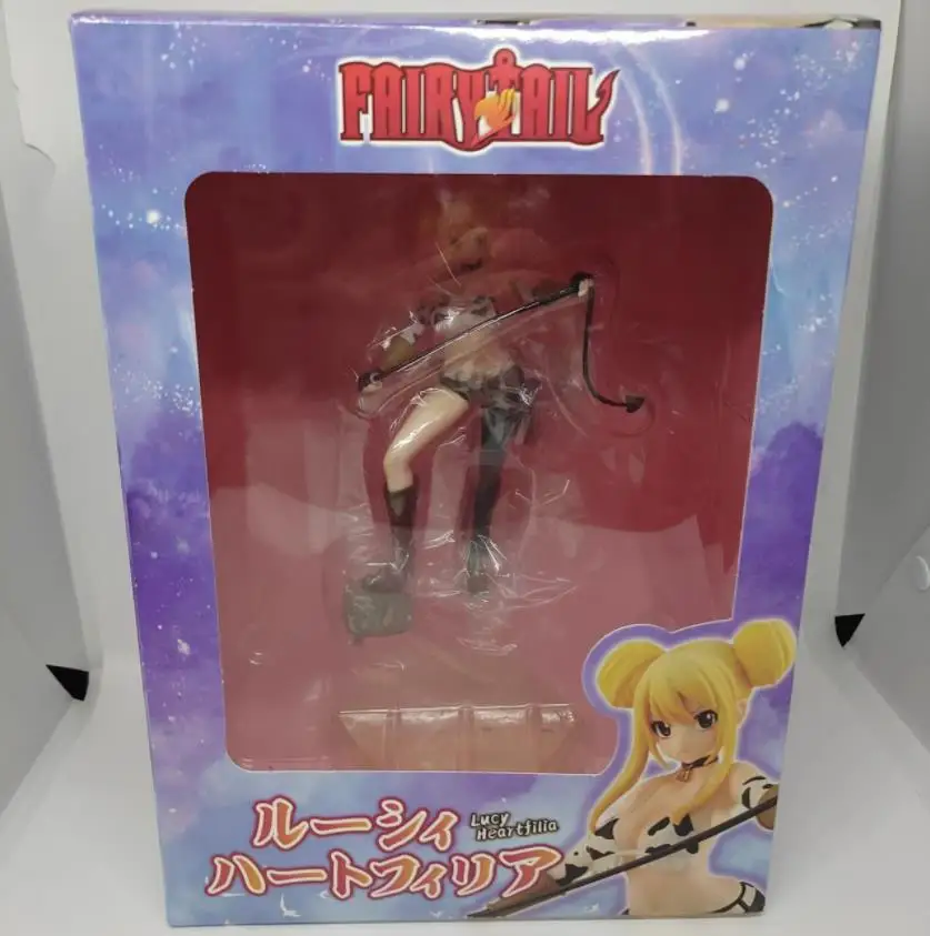 4 Styles Toys Manga Figurine Fairy Tail Lucy Sexy Girls Miss Maid Outfit Cartoon Model Statues PVC Anime Figure