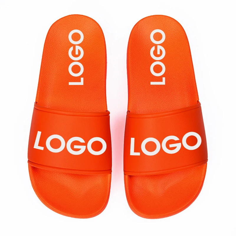 OEM Custom Black Slides Footwear Sandal PVC,Custom Logo Slippers Men Plain Blank Slide Sandal,Slippers Custom Logo Slide Sandal